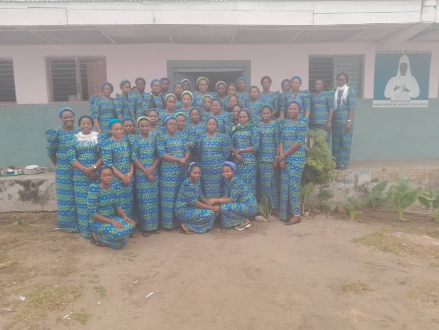 Clôture ce 08 août de la retraite de sœurs servantes du christ du diocèse de Kole