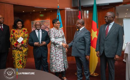 Conférence d’Hambourg: Échanges fructueux entre Judith Suminwa et son homologue camerounais