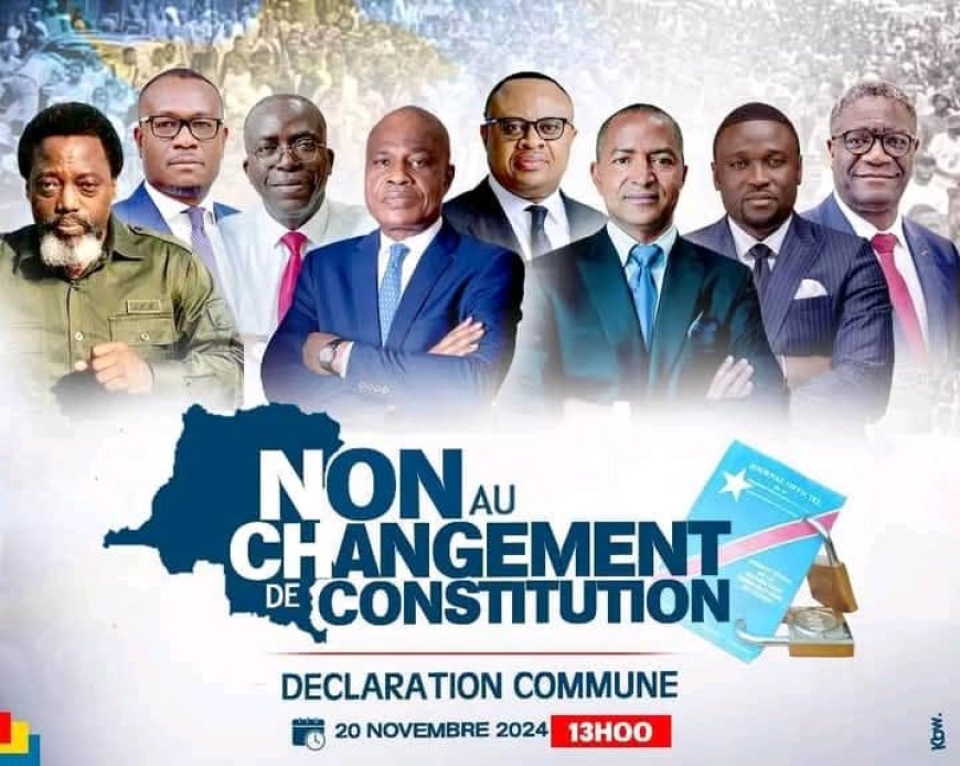 Politique : l’opposition dit NON à la révision de la constitution
