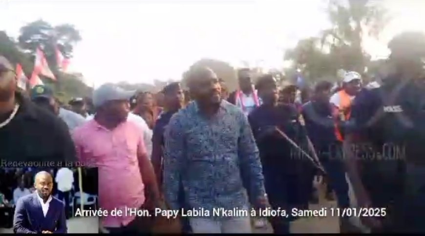 Politique : L'honorable papy LABILA Nkalim accueilli dans l'allégresse à idiofa.