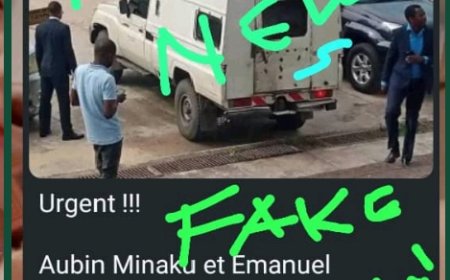 *Intox : Aubin Minaku et ses compagnons  viennent de quitter l'auditorat *
