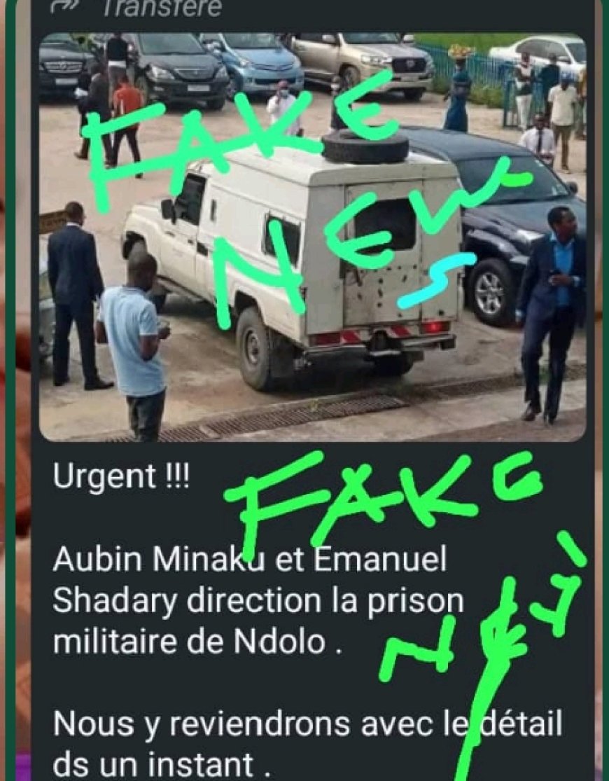 *Intox : Aubin Minaku et ses compagnons  viennent de quitter l'auditorat *