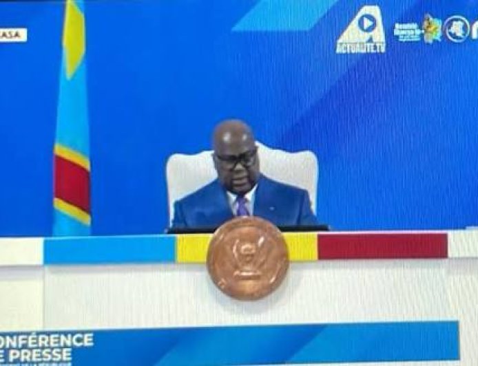 Félix Tshisekedi face à la presse : « Sans le Nord-Kivu et le Sud-Kivu, pas d’élections en 2028 »