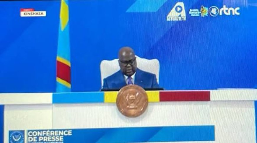 Félix Tshisekedi face à la presse : « Sans le Nord-Kivu et le Sud-Kivu, pas d’élections en 2028 »
